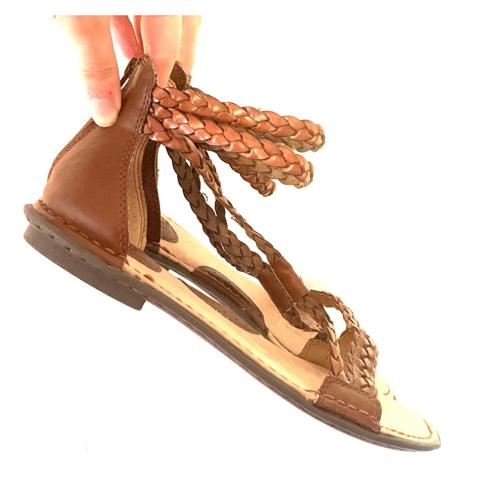 Bohemian Style Strappy Leather Sandals